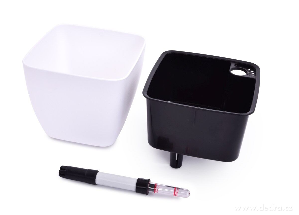 20 cm SAMOZAVLAŽOVACÍ KVĚTINÁČ, volně stojící, bílý | Zahrada a terasa ­čĆí | Grand Móda