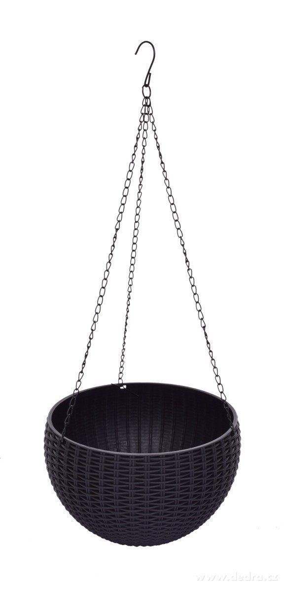 RATAN, Samozavlažovací květináč závěsný, Včetně kovového řetízku a dna | Kvďtináče a truhlíky | Grand Móda