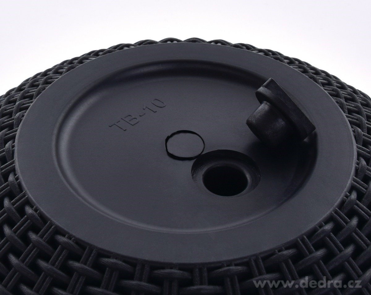 RATAN, Samozavlažovací květináč závěsný, Včetně kovového řetízku a dna – náhled 4 | Grand Móda