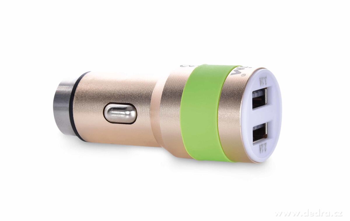 2 x USB nabíjecí adaptér do auta, s bezpečnostním hrotem | Vychytávky na cesty | Grand Móda