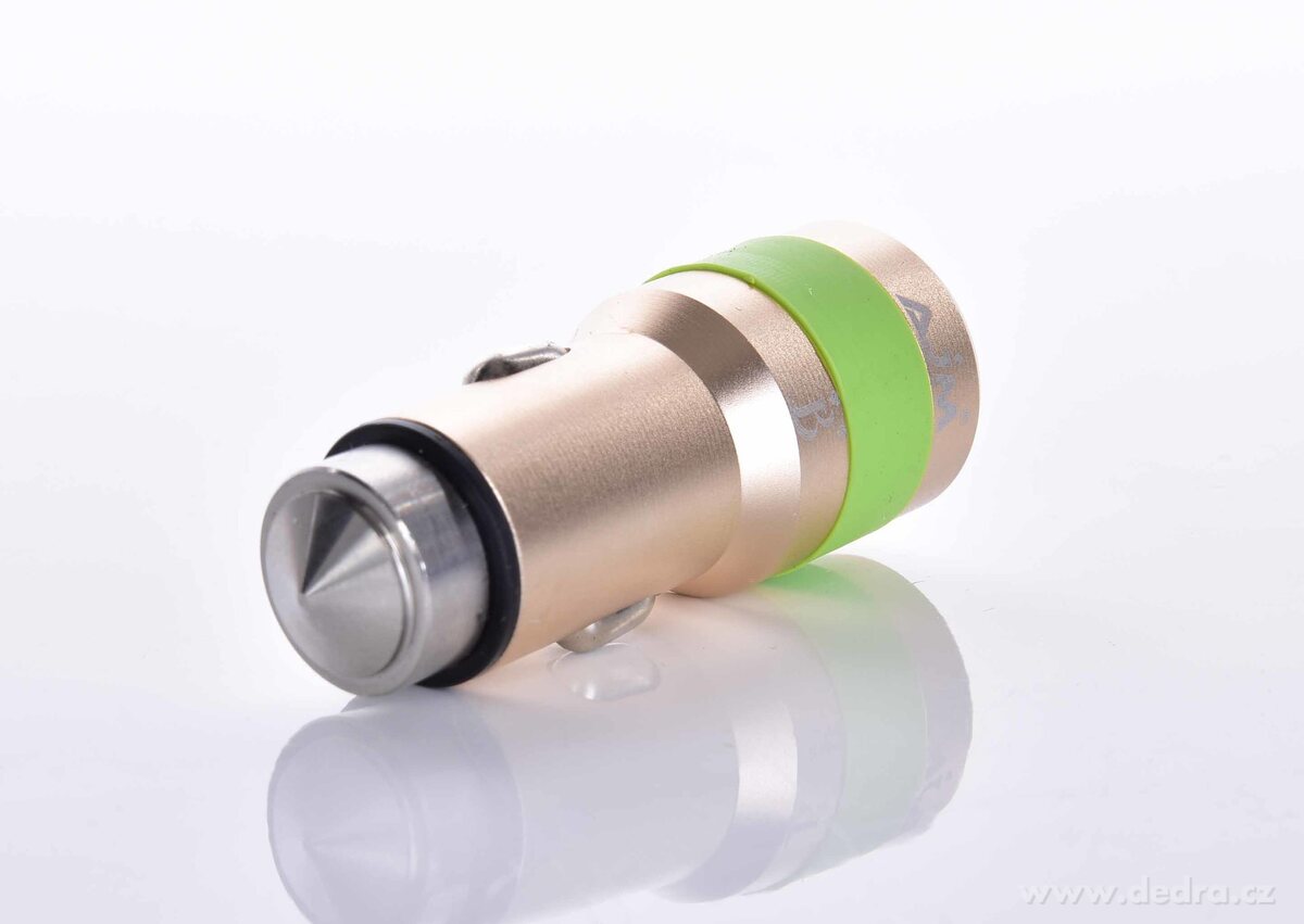2 x USB nabíjecí adaptér do auta, s bezpečnostním hrotem – náhled 3 | Grand Móda