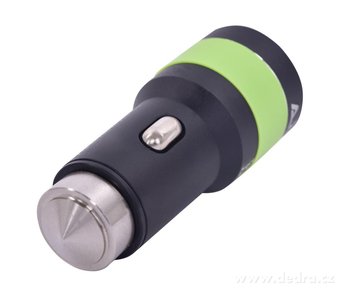 2 x USB nabíjecí adaptér do auta, s bezpečnostním hrotem – náhled 5 | Grand Móda