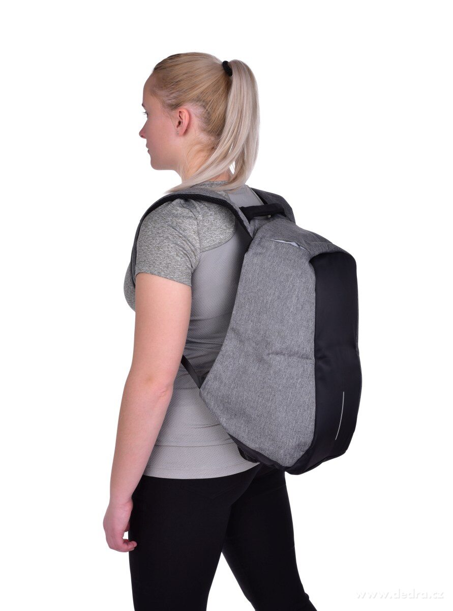 Bezpečný batoh TRAVEL&STUDENT s USB připojením – náhled 3 | Grand Móda