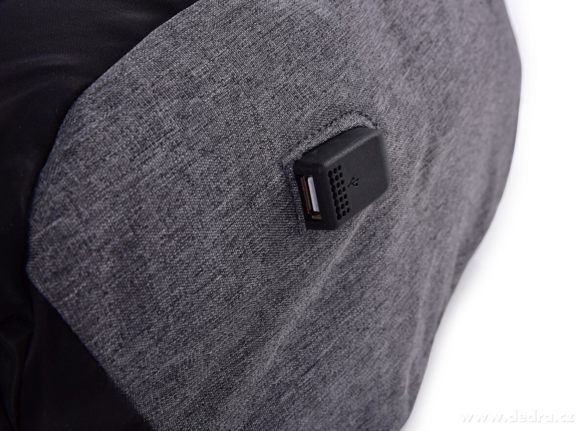 Bezpečný batoh TRAVEL&STUDENT s USB připojením – náhled 4 | Grand Móda