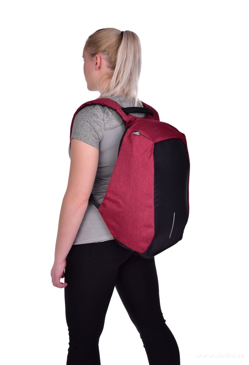 Bezpečný batoh TRAVEL&STUDENT s USB připojením a výstupem na sluchátka – náhled 3 | Grand Móda