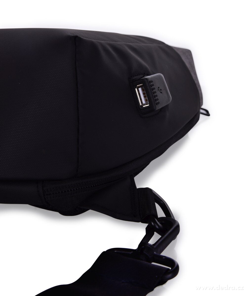 Pevný křížový batoh CITY&WALKING, s USB připojením – náhled 4 | Grand Móda