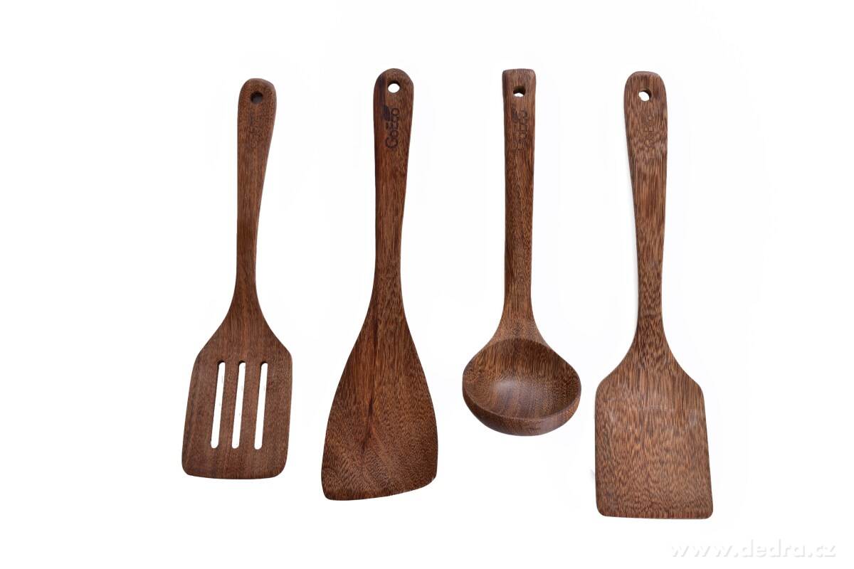 GoEco®, Naběračka z tropického tvrdého dřeva Cassia Siamese, 28 cm – náhled 4 | Grand Móda