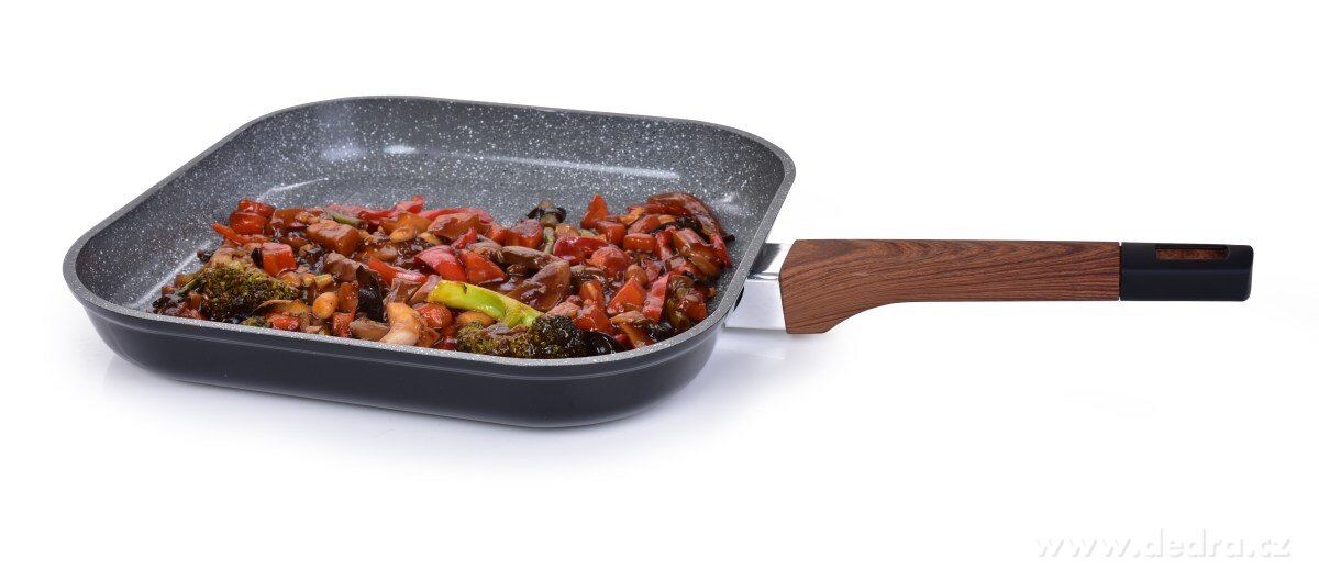 BIOPAN®, nepřilnavá grilovací pánev, 26 × 26 cm, 1, 8 L – náhled 4 | Grand Móda