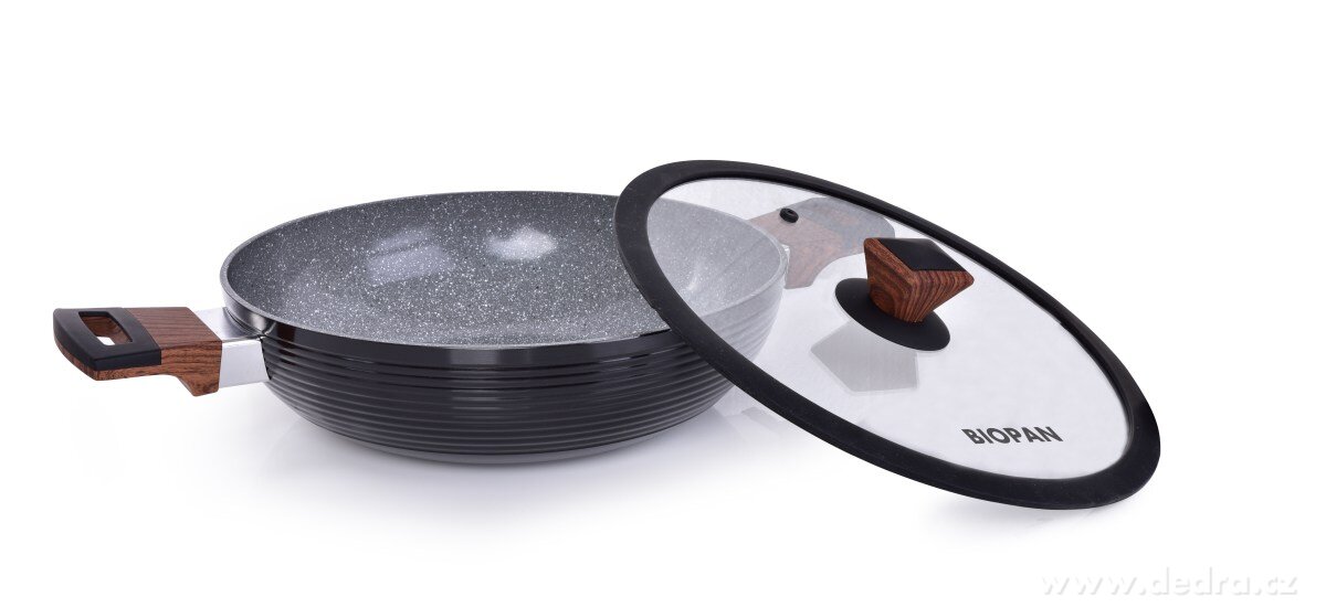 BIOPAN®, nepřilnavá pánev WOK s poklicí, Ø 28 cm, 3, 6 L – náhled 2 | Grand Móda