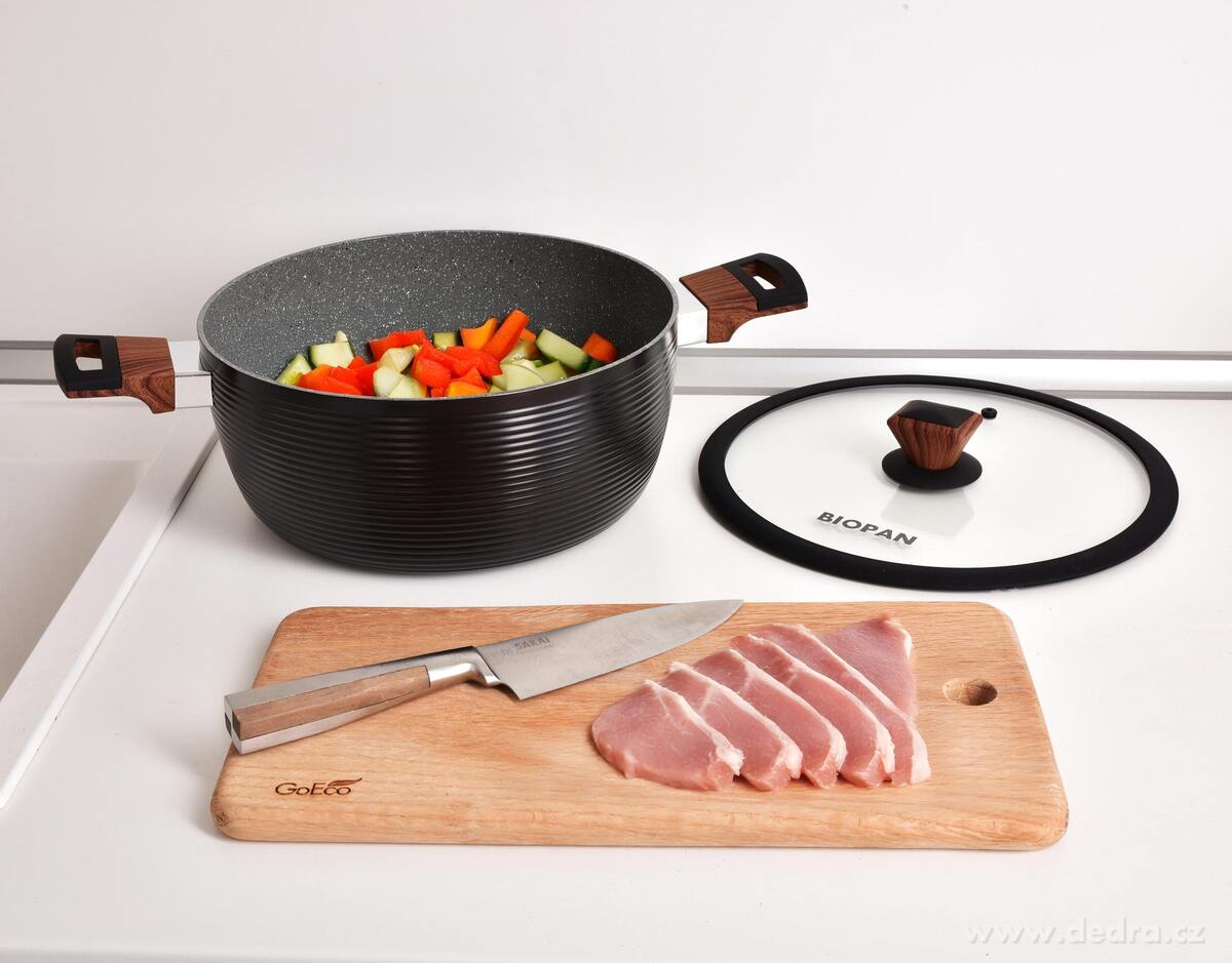 BIOPAN┬« | robustn├ş hrnec s nep┼Öilnav├Żm povrchem a poklic├ş | ├ś 28 cm | 6 L - obr├ízek 3 | Biopan p├ínve a formy | Grand M├│da