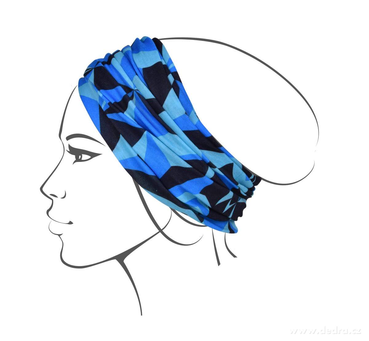 AIRFLEX, multifunkční šátek, pro sport & ochranu, univerzální velikost, ORIGAMI – náhled 4 | Grand Móda