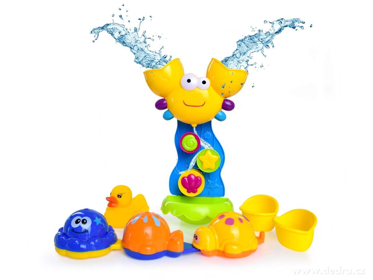 KRAB s otočným vodním mlýnkem a 4 zvířátky | Vodní hrátky | Grand Móda