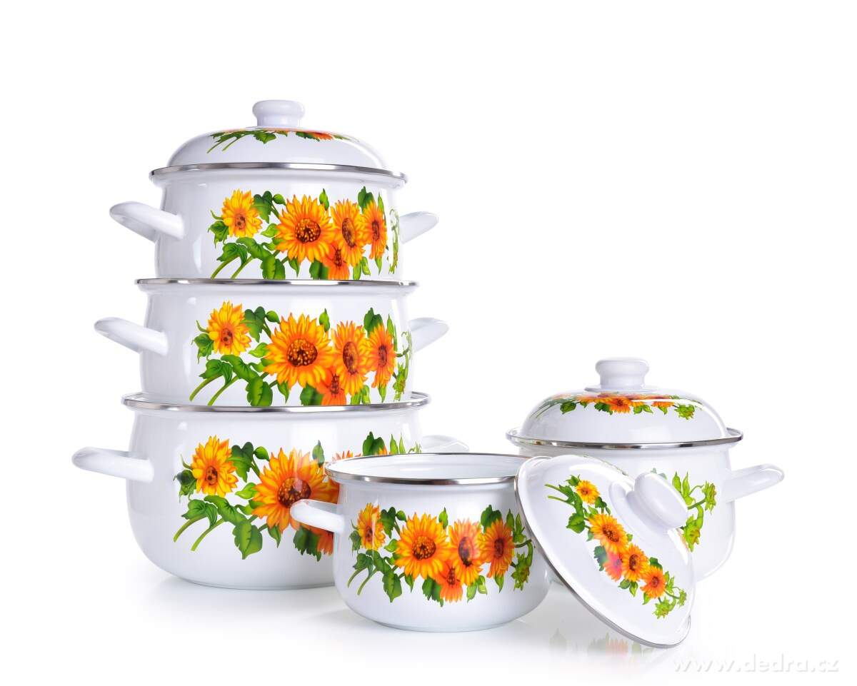 10 dílná sada smaltovaných hrnců s poklicemi – náhled 2 | Grand Móda