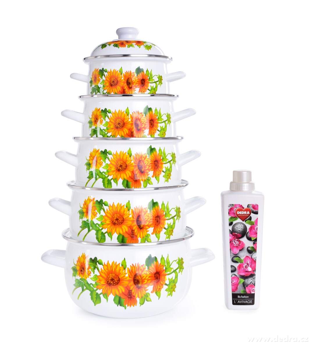 10 dílná sada smaltovaných hrnců s poklicemi – náhled 4 | Grand Móda