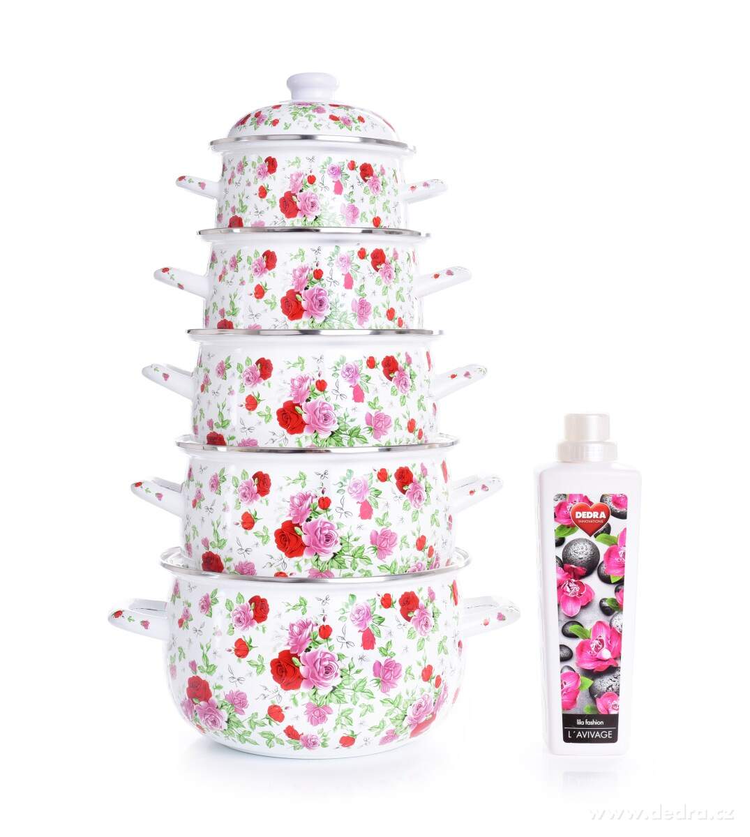 10 dílná sada smaltovaných hrnců s poklicemi – náhled 4 | Grand Móda