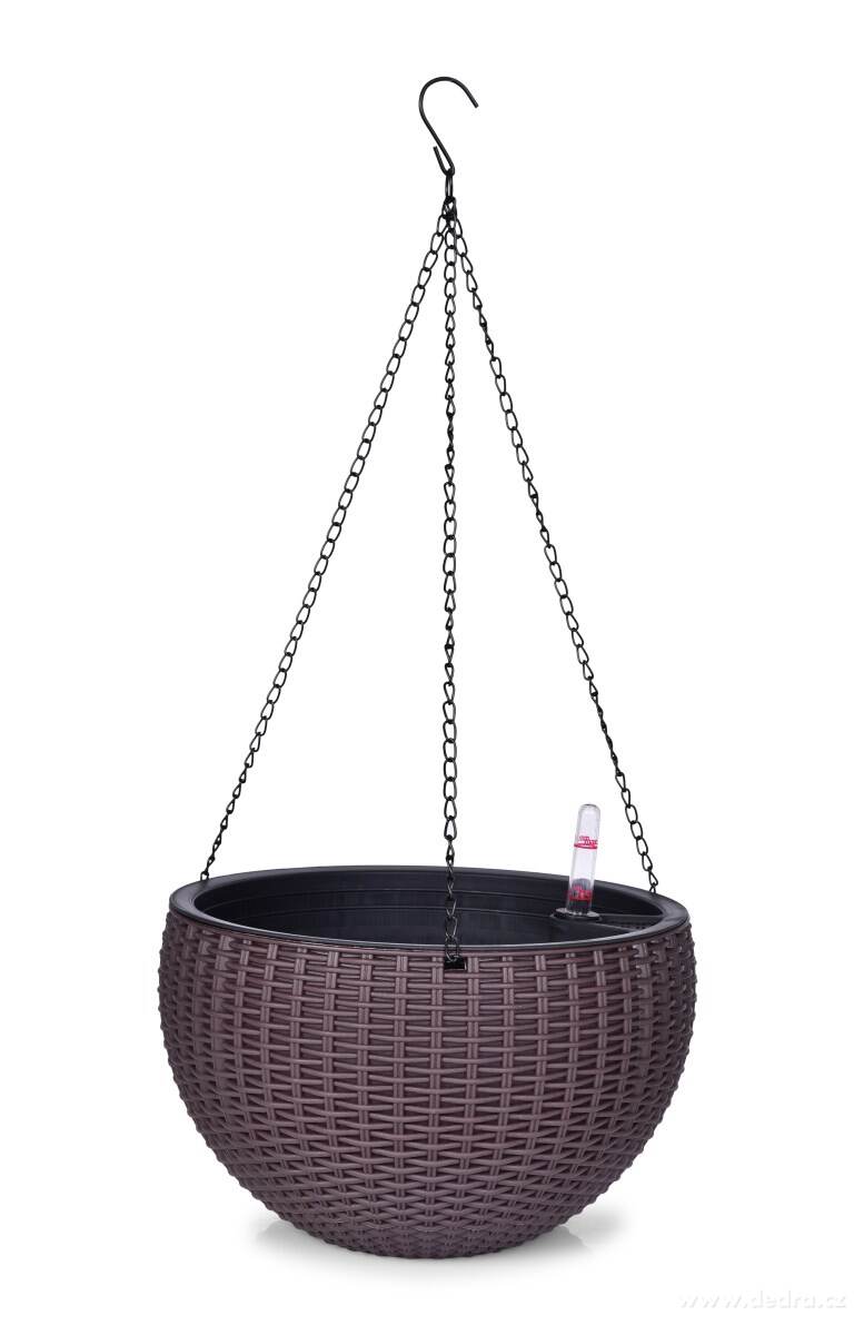 26 cm samozavlažovací závěsný květináč RATAN AQUARIUS – náhled 2 | Grand Móda