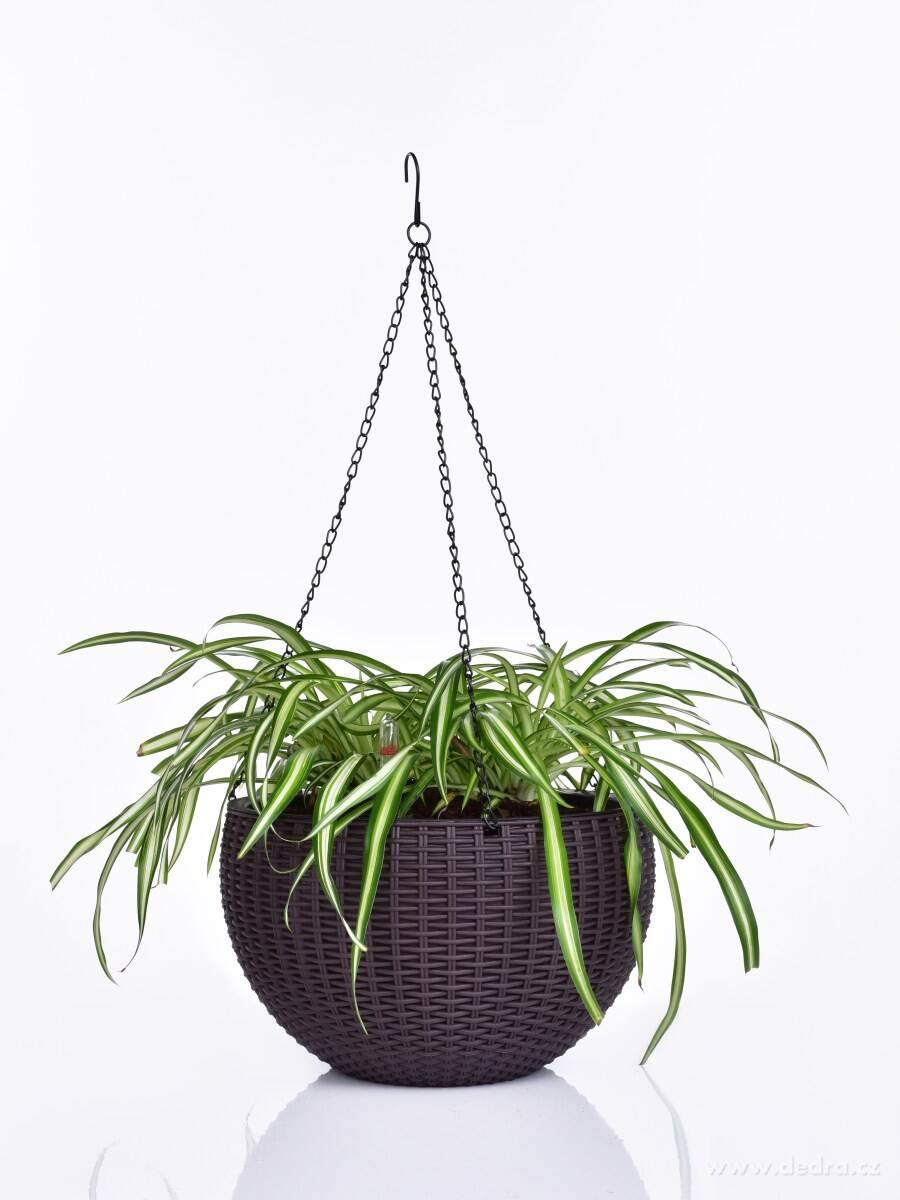 26 cm samozavlažovací závěsný květináč RATAN AQUARIUS – náhled 5 | Grand Móda