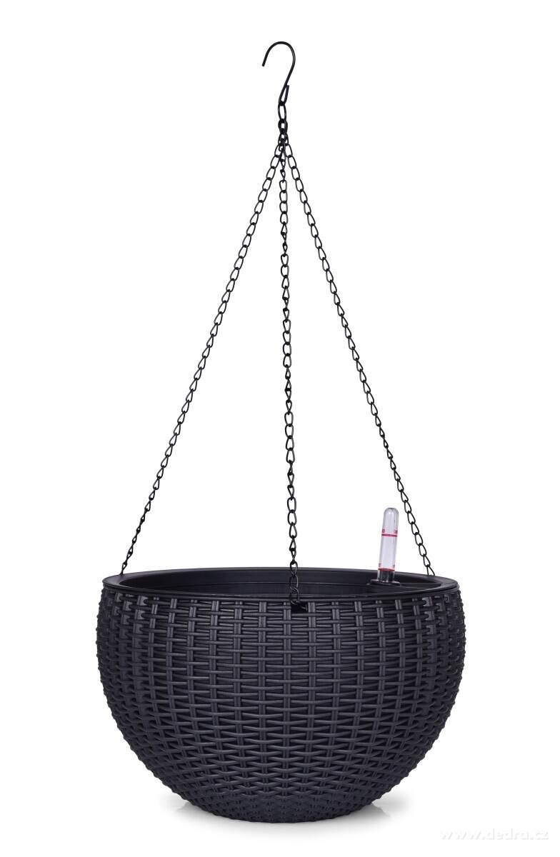 26 cm samozavlažovací závěsný květináč RATAN AQUARIUS – náhled 2 | Grand Móda