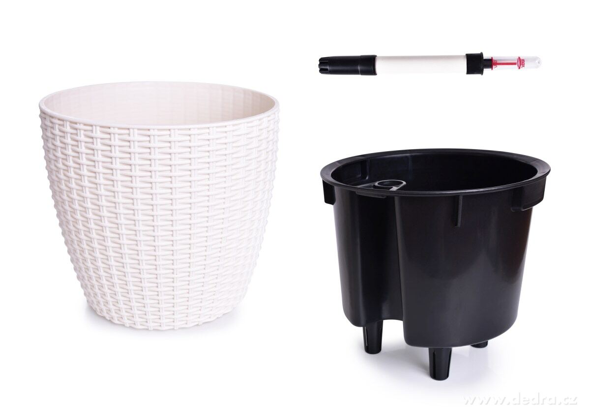 21 cm samozavlažovací stojící květináč RATAN AQUARIUS | Kvďtináče a truhlíky | Grand Móda