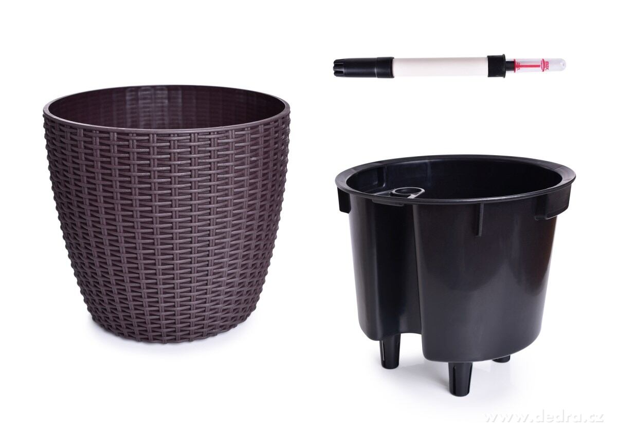 21 cm samozavlažovací stojící květináč RATAN AQUARIUS | Kvďtináče a truhlíky | Grand Móda