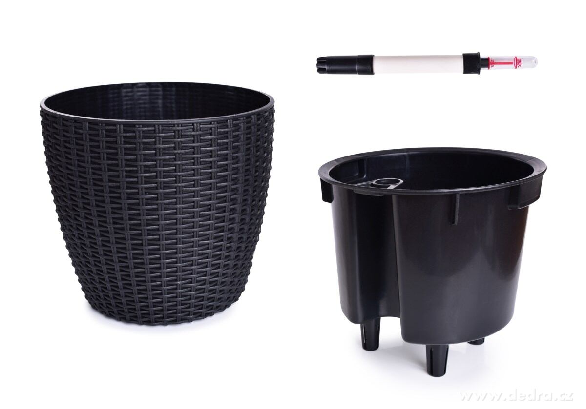 21 cm samozavlažovací stojící květináč RATAN AQUARIUS | Kvďtináče a truhlíky | Grand Móda