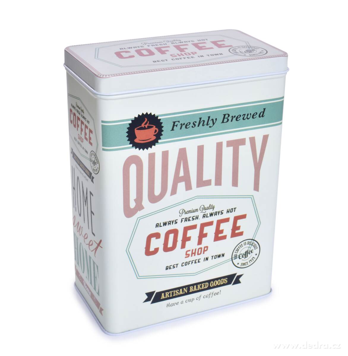 Kovová dóza QUALITY COFFEE s víkem | Vychytávky pro skladování | Grand Móda