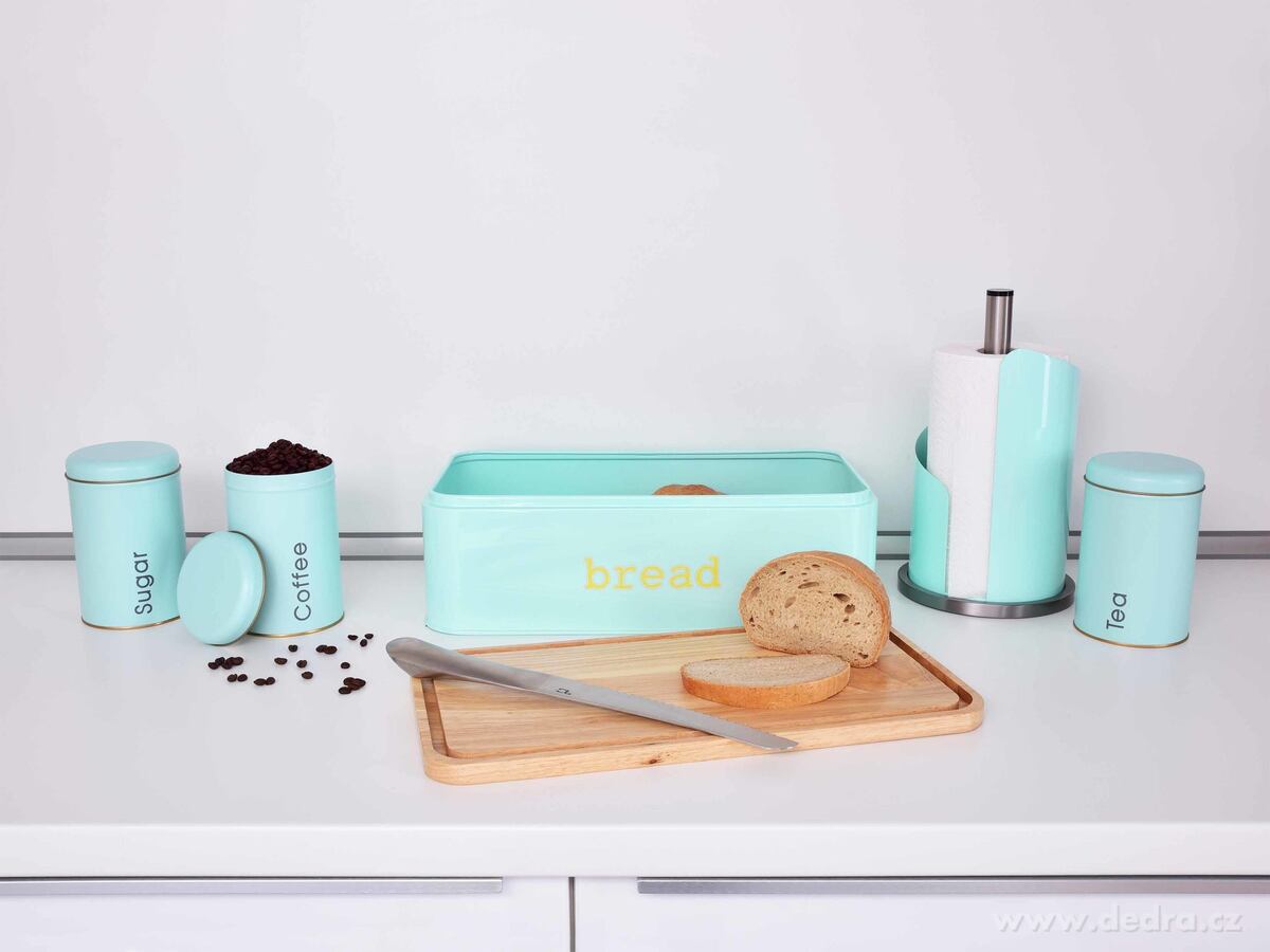 3 KS SADA kovových kulatých dóz, Tea, Sugar, Coffee – náhled 3 | Grand Móda