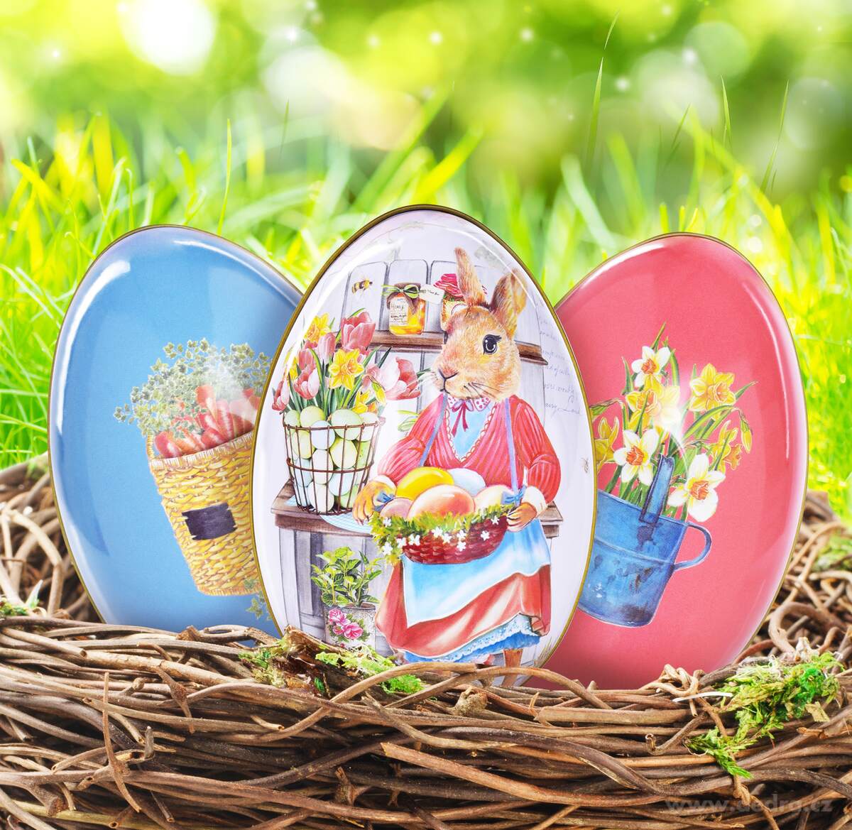 12, 5 cm velké kovové vejce na překvapení pro koledníky – náhled 3 | Grand Móda