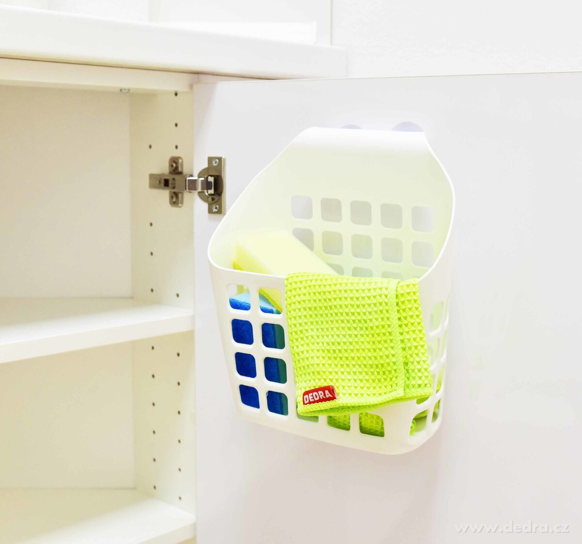 PRAKTIK, závěsný koš s přísavkami, 24 cm, odolný plast – náhled 4 | Grand Móda