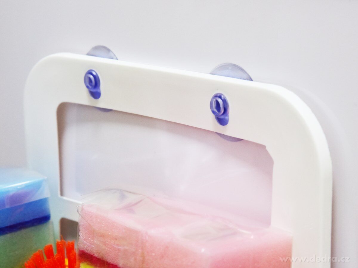 Závěsný koš z odolného plastu se dvěma přísavkami – náhled 6 | Grand Móda