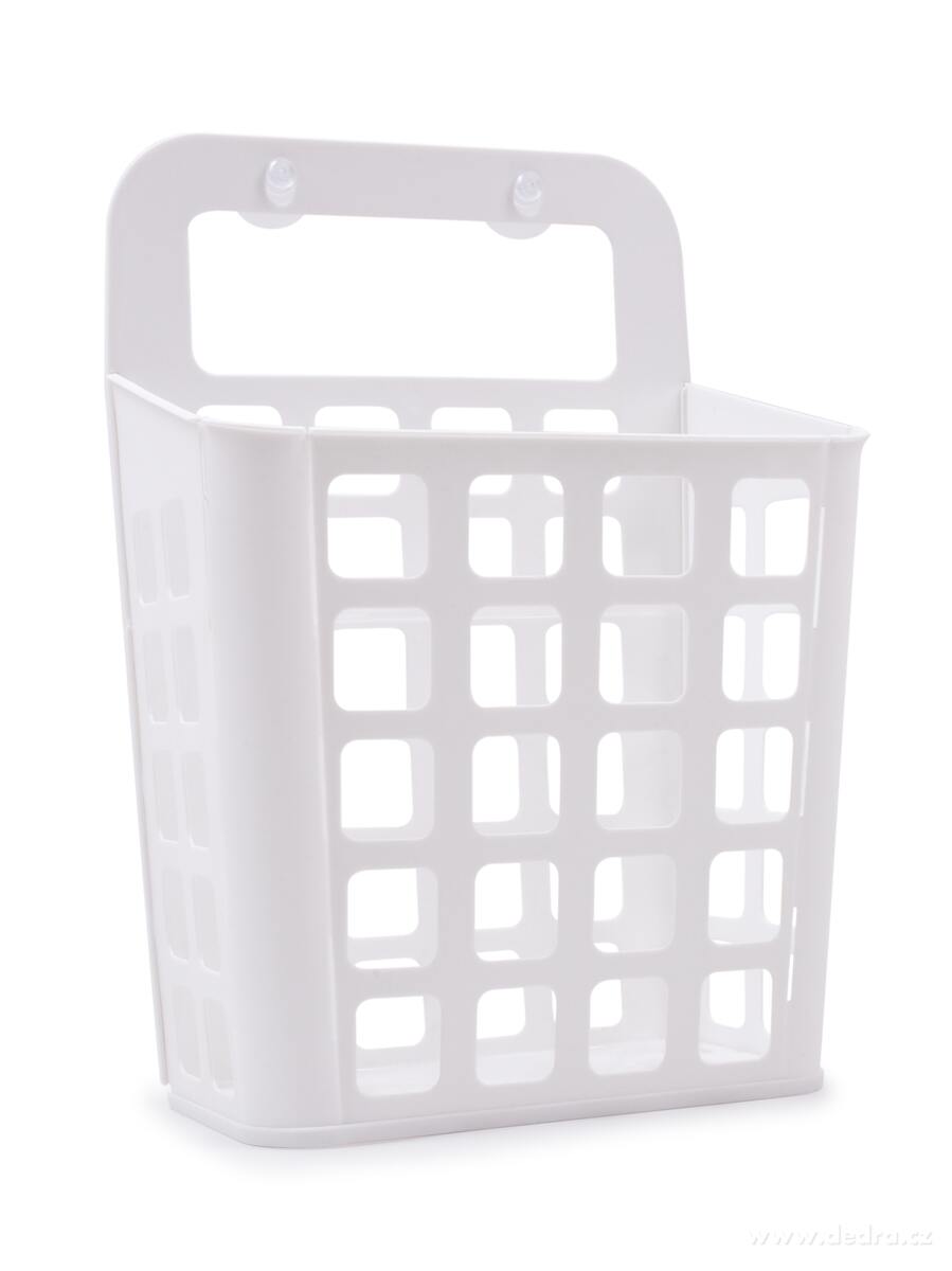 Závěsný koš z odolného plastu se dvěma přísavkami