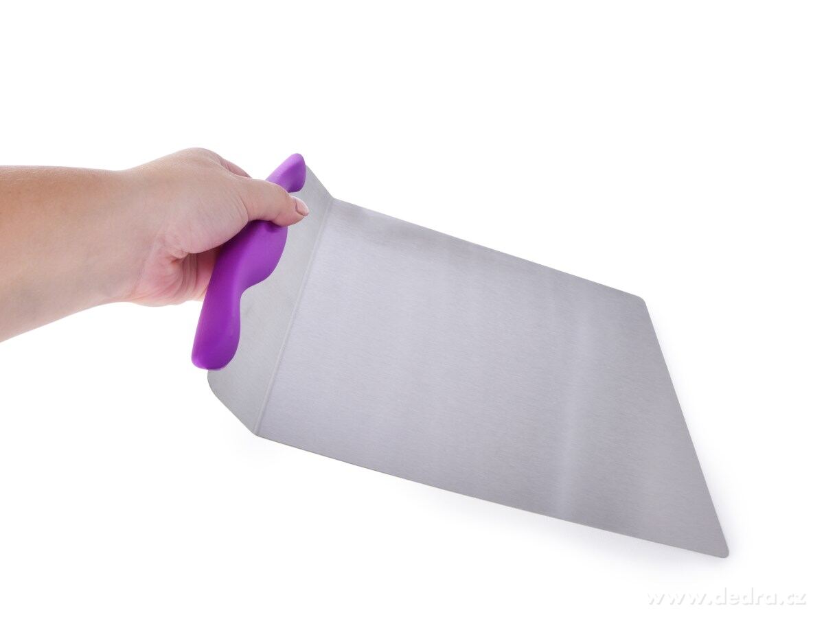 CHEF, XL široká nerezová stěrka – špachtle na pečení a vaření, 20 × 20 cm | Zdobení a cukrářské pomůcky | Grand Móda