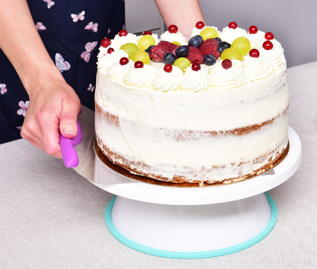 CHEF, XL široká nerezová stěrka – špachtle na pečení a vaření, 20 × 20 cm – náhled 6 | Grand Móda