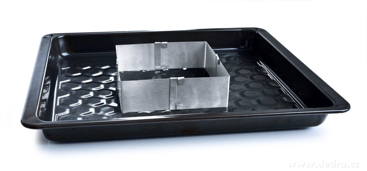 CREMO, nastavitelná čtvercová forma na pečení, nerezová ocel, 9-15 cm – náhled 4 | Grand Móda