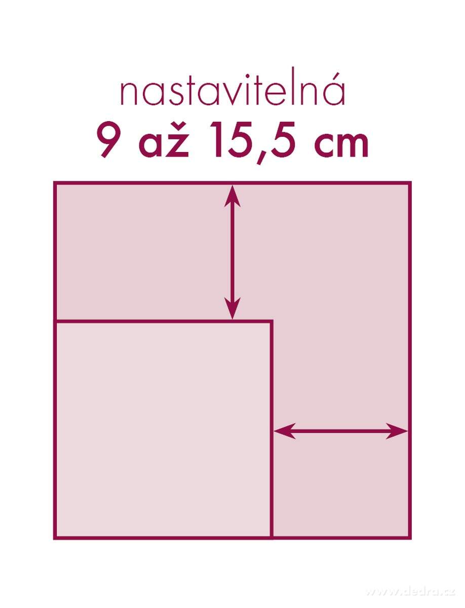 CREMO, nastavitelná čtvercová forma na pečení, nerezová ocel, 9-15 cm – náhled 5 | Grand Móda