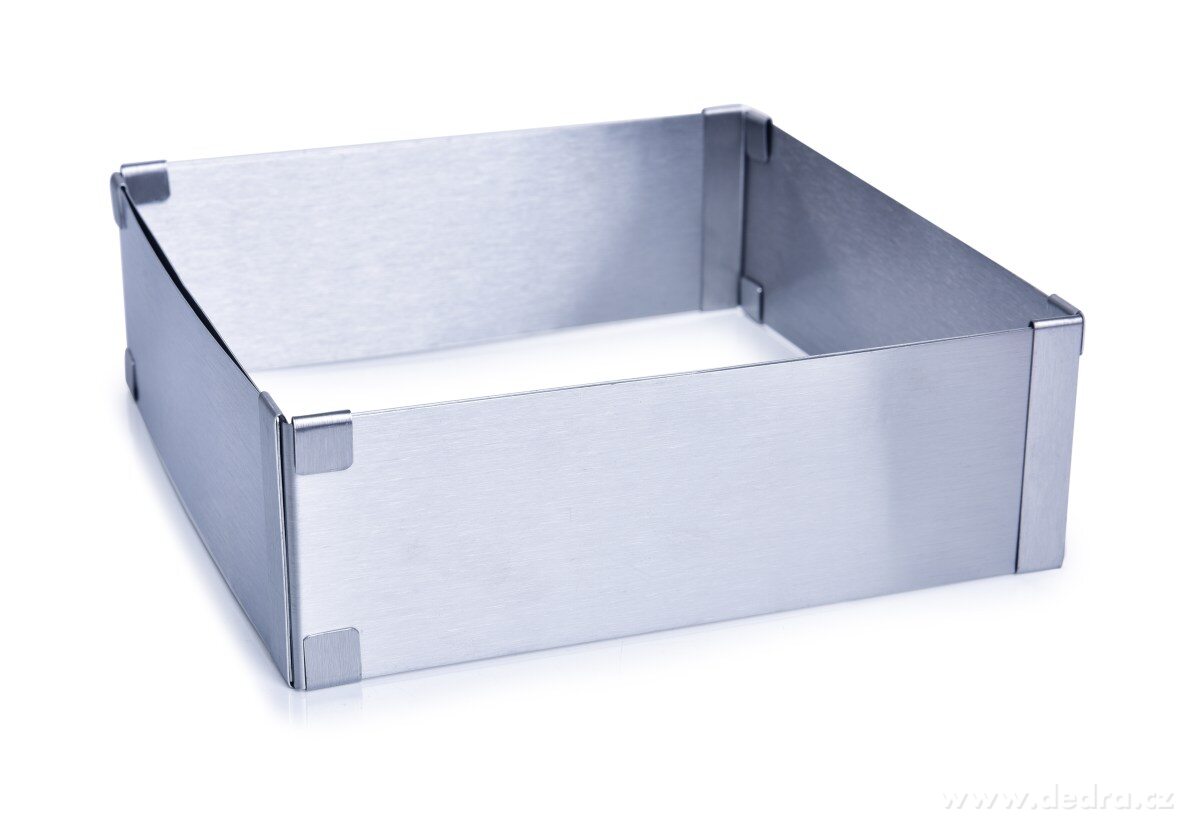 CREMO, nastavitelná čtvercová forma na pečení, nerezová ocel, 15–28 cm | Pečící formy | Grand Móda