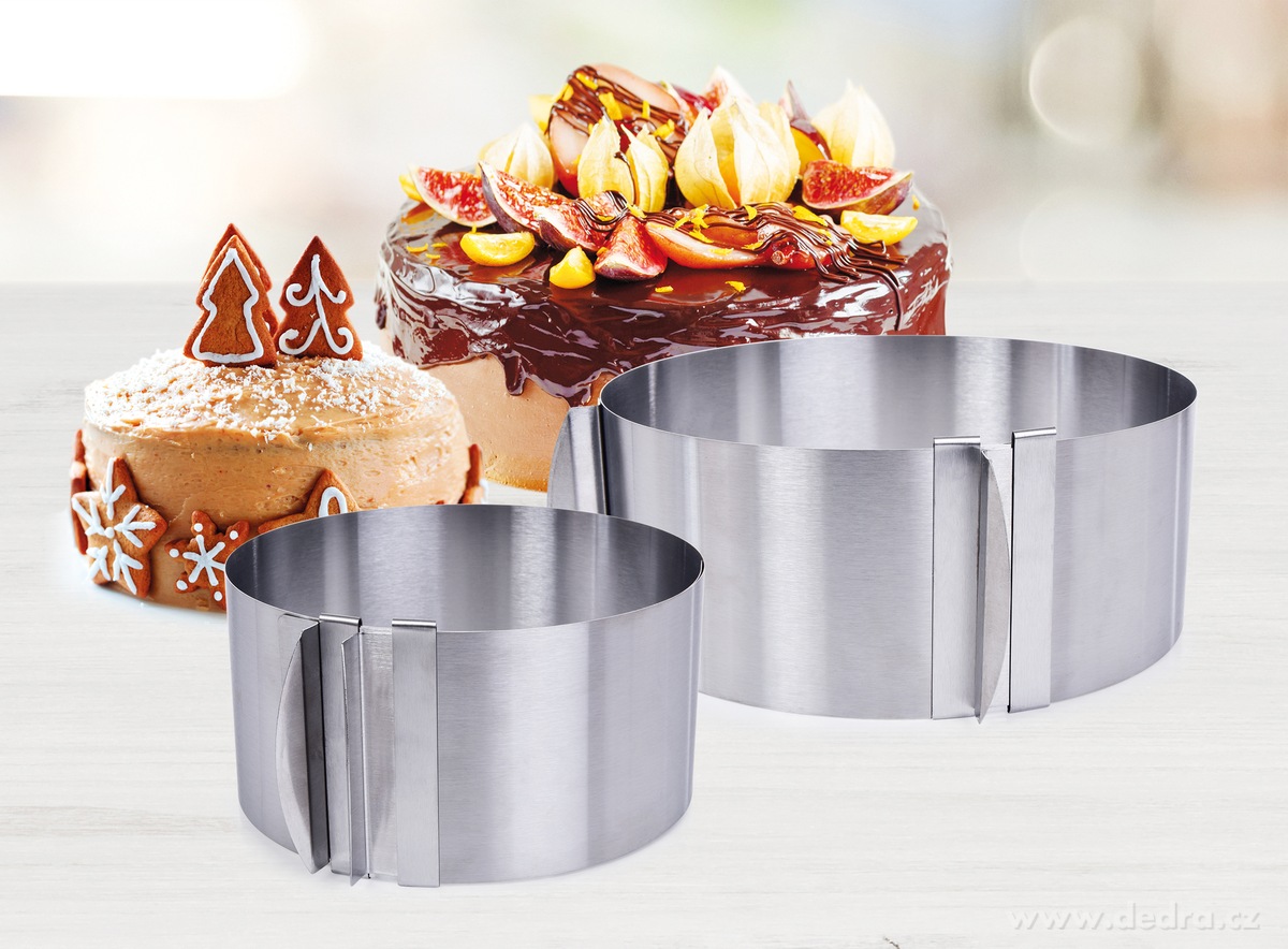 CREMO, nastavitelná pekařská a cukrářská forma, nerez, Ø 16–20 cm – náhled 3 | Grand Móda