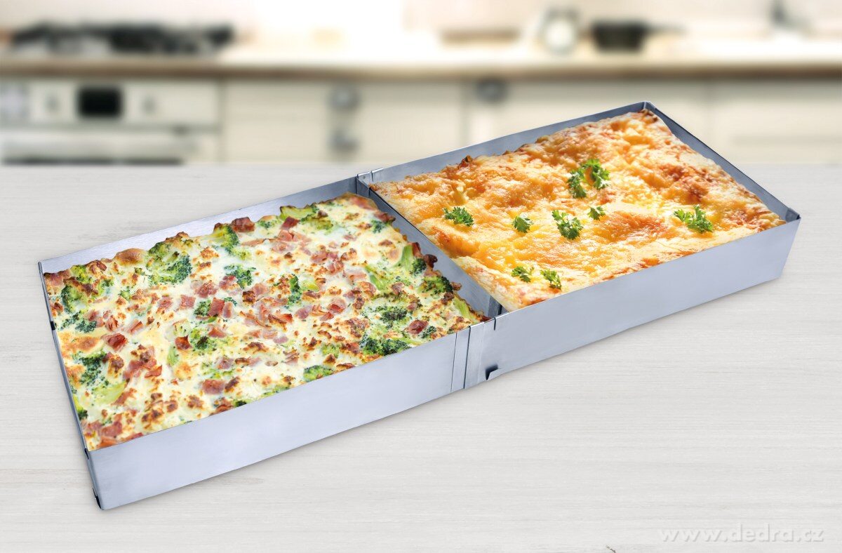 CREMO, XXL nastavitelná nerezová forma s odnímatelnou dělící přepážkou, 28–53 cm – náhled 3 | Grand Móda