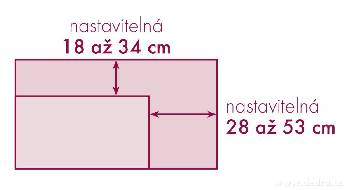 CREMO, XXL nastavitelná nerezová forma s odnímatelnou dělící přepážkou, 28–53 cm – náhled 5 | Grand Móda