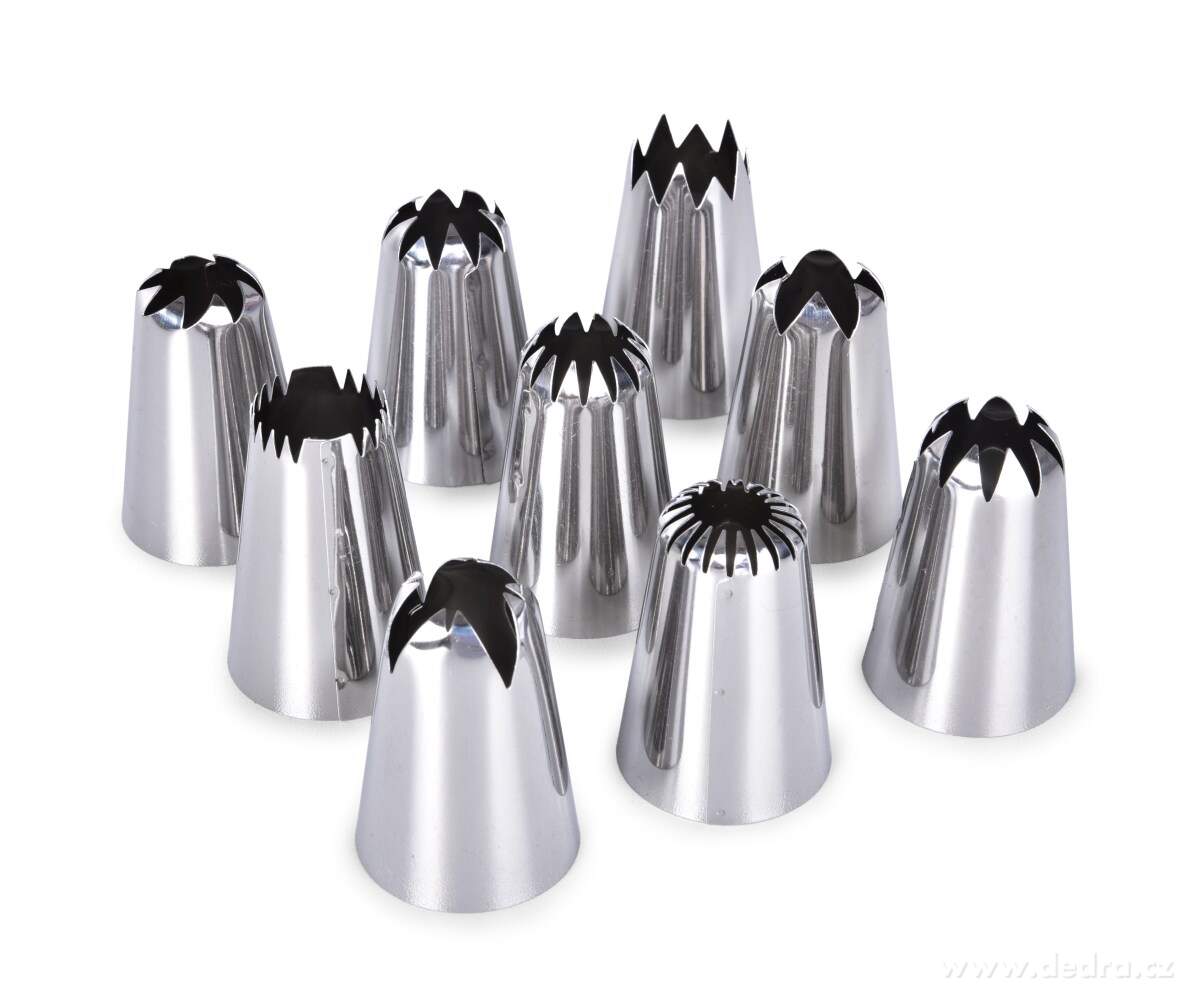 CREMO, široké cukrářské špičky, 9 ks | Zdobení a cukrářské pomůcky | Grand Móda