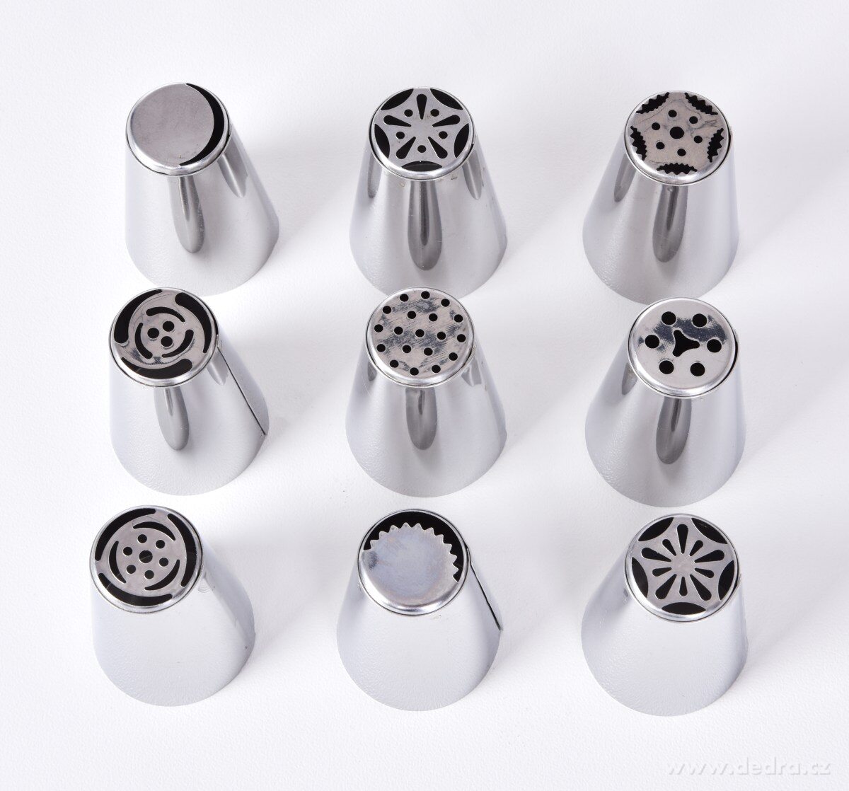 CREMO, sada 9 detailních kytičkových špiček na zdobení krémů – náhled 2 | Grand Móda