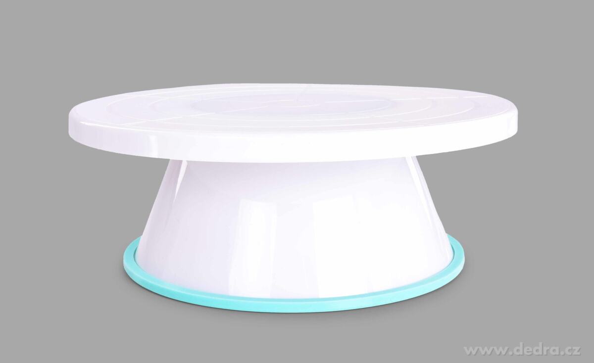 DORTOKOLOTOČ, velký otočný podnos a stojan na zdobení dortů, Ø 27, 5 cm – náhled 4 | Grand Móda