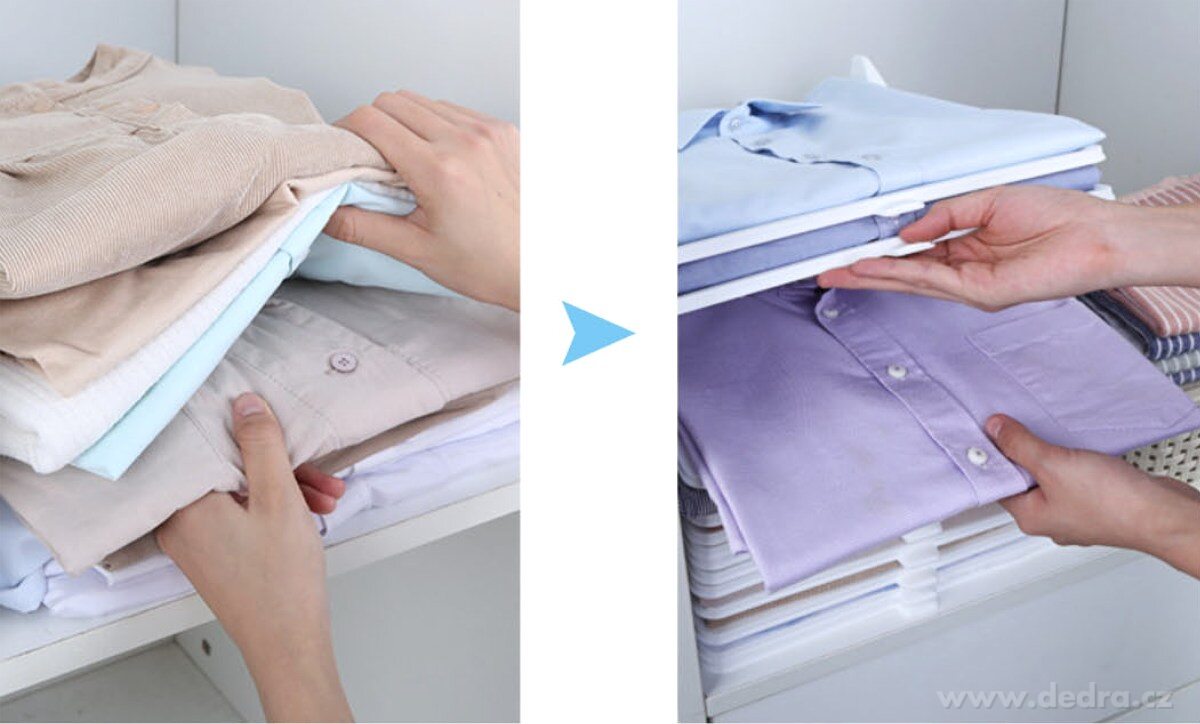 PRAKTIK, Stohovatelný organizér na oblečení do skříně a zásuvky, 5 ks – náhled 6 | Grand Móda