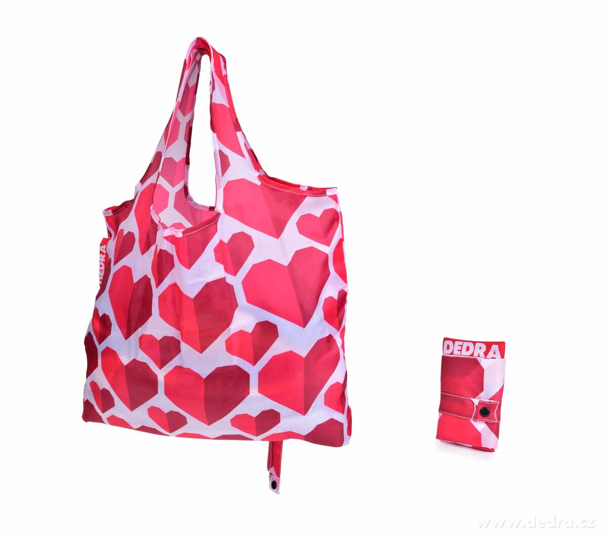 Nákupní skládací taška k opakovanému použití, CITYBAG SRDCE – náhled 2 | Grand Móda