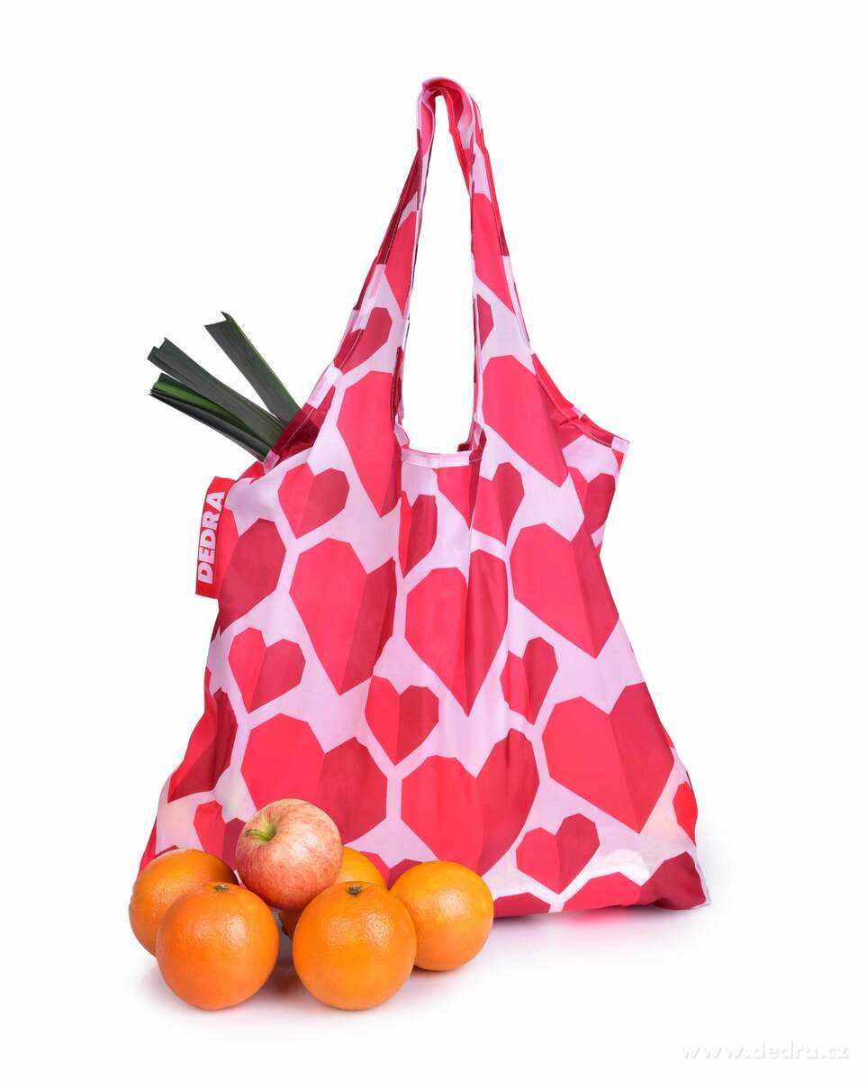 Nákupní skládací taška k opakovanému použití, CITYBAG SRDCE – náhled 3 | Grand Móda