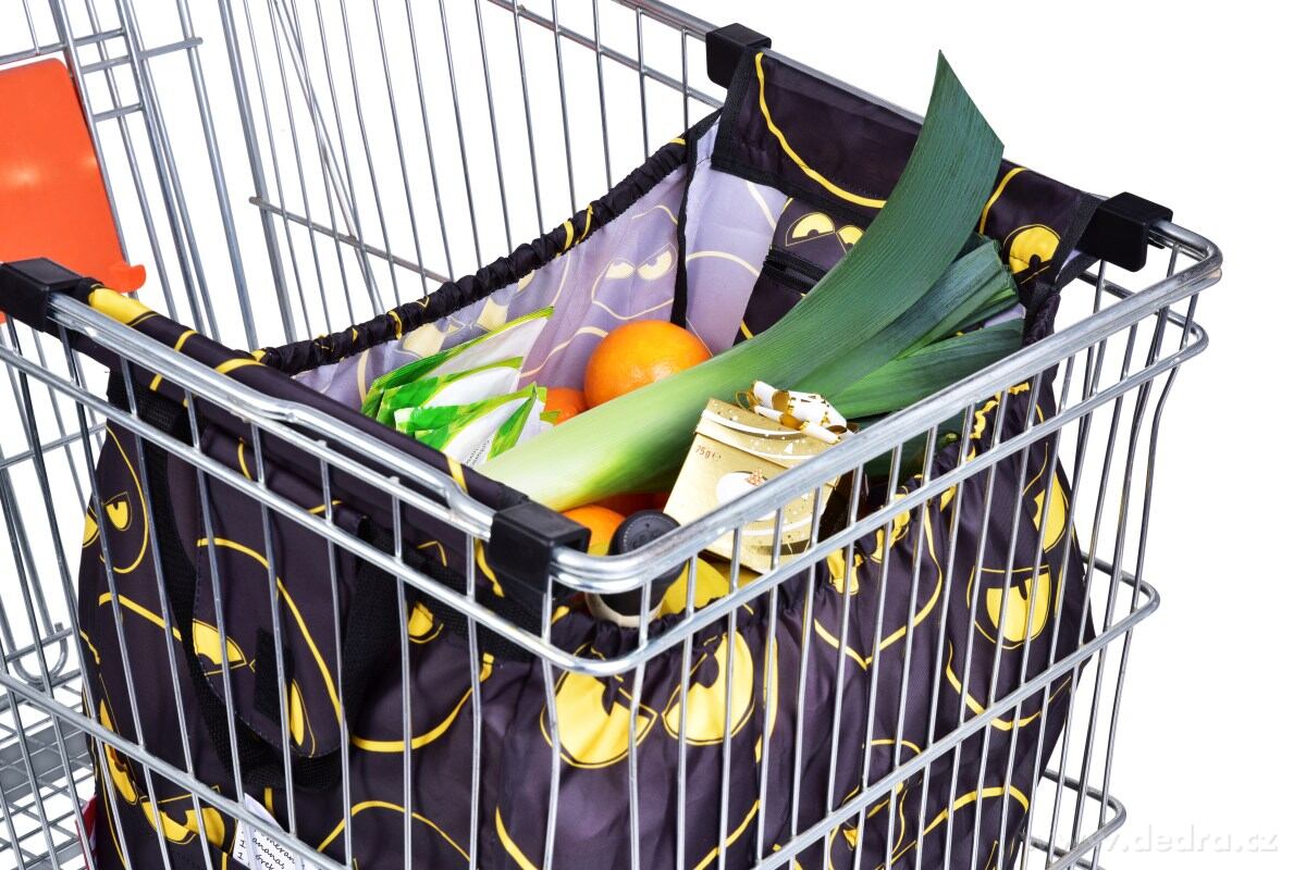 MEGA TAŠKA do nákupního vozíku REBELITO, skládací, zavírání suchým zipem – náhled 3 | Grand Móda