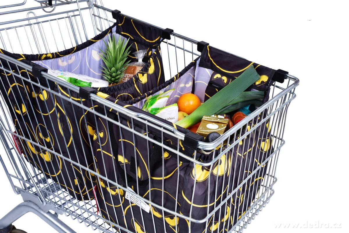 MEGA TAŠKA do nákupního vozíku REBELITO, skládací, zavírání suchým zipem – náhled 5 | Grand Móda