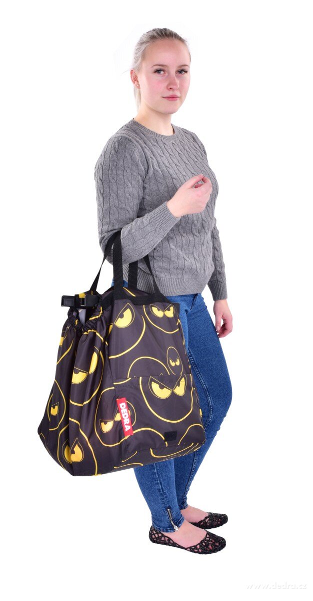 MEGA TAŠKA do nákupního vozíku REBELITO, skládací, zavírání suchým zipem – náhled 6 | Grand Móda