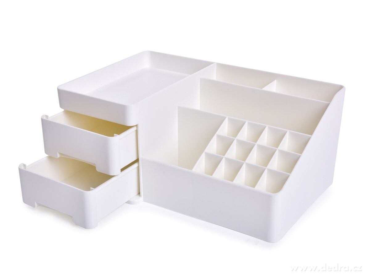 Kosmetický organizér BEAUTY WHITE z odolného plastu – náhled 4 | Grand Móda