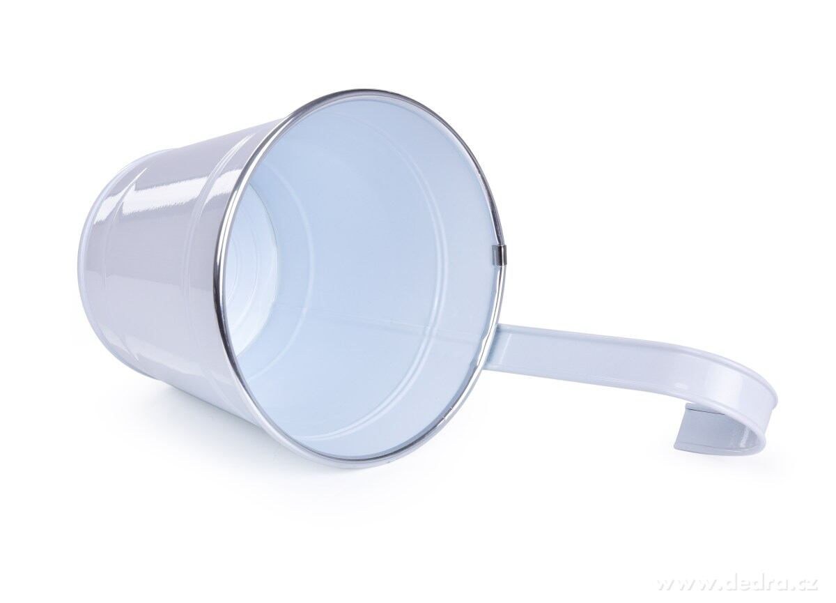 26, 5 cm Dekorativní závěsný nebo stojící kovový květináč, bílý – náhled 5 | Grand Móda